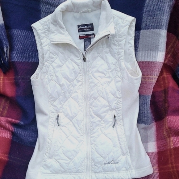Eddie Bauer Jackets & Blazers - Eddie Bauer Vest Primaloft Weatheredge 365 Ladies XS White, Soft, EUC
